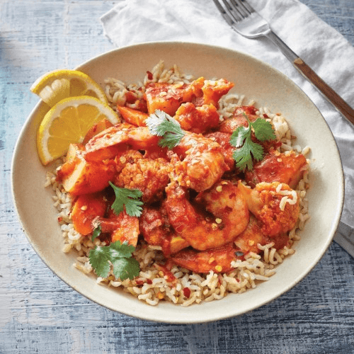 Shrimp Vindaloo.