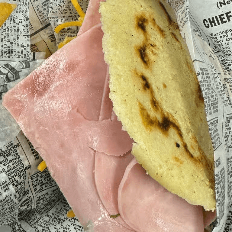 Ham and Cheese Arepa.