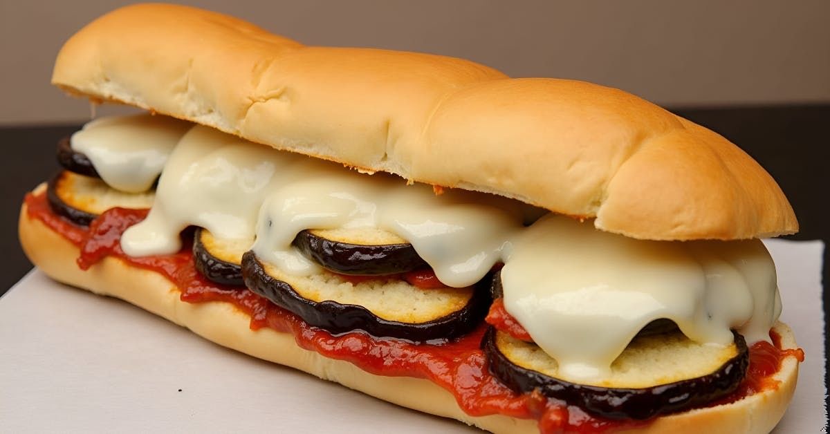 Eggplant parmigiana sub.