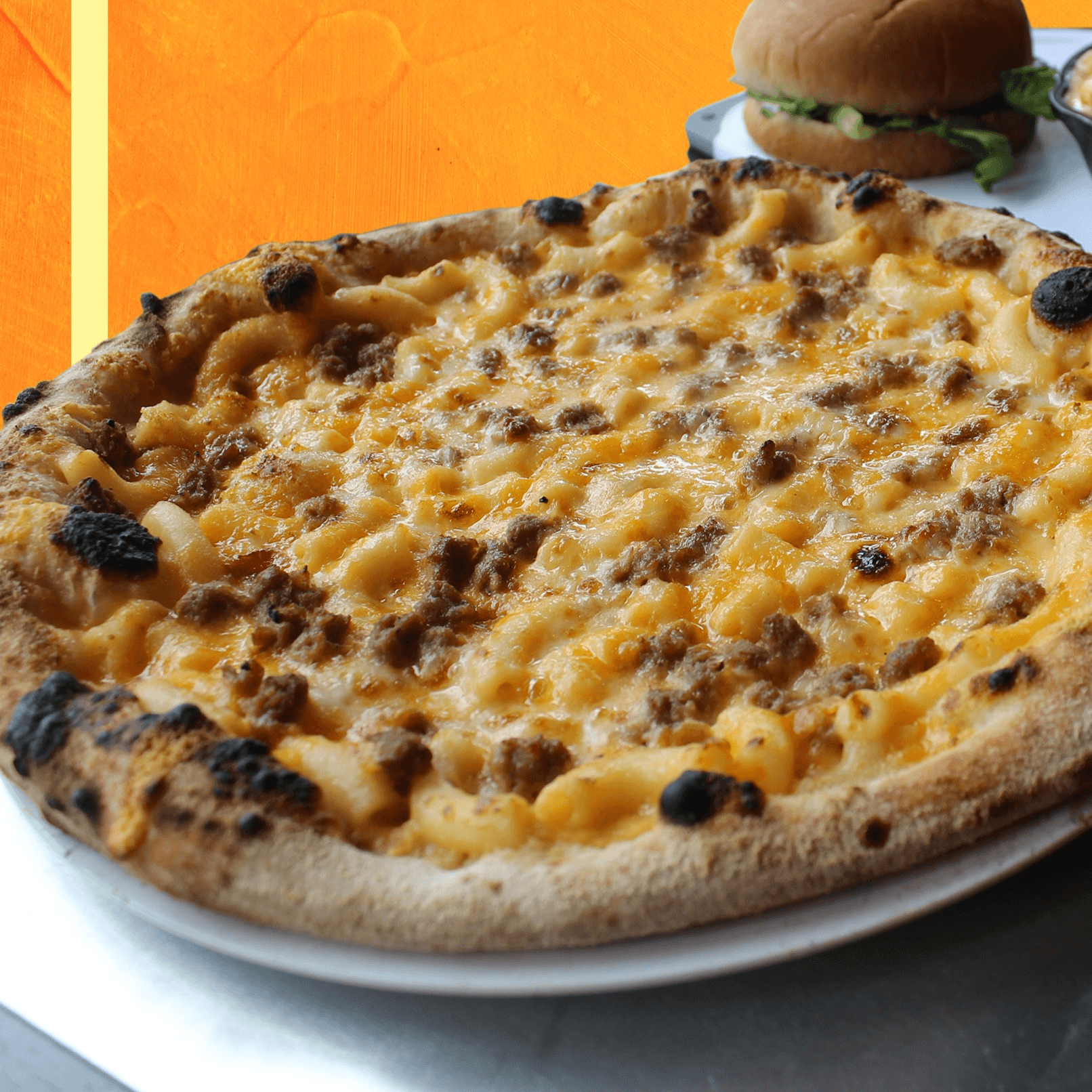 14" Bacon Mac & Cheese.