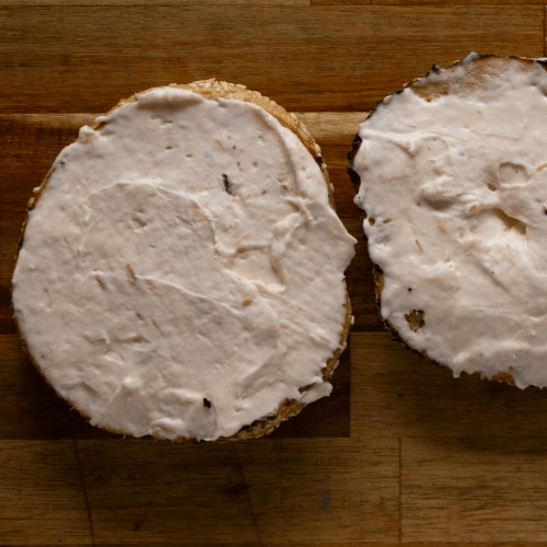 Bagel with Salmon Schmear.