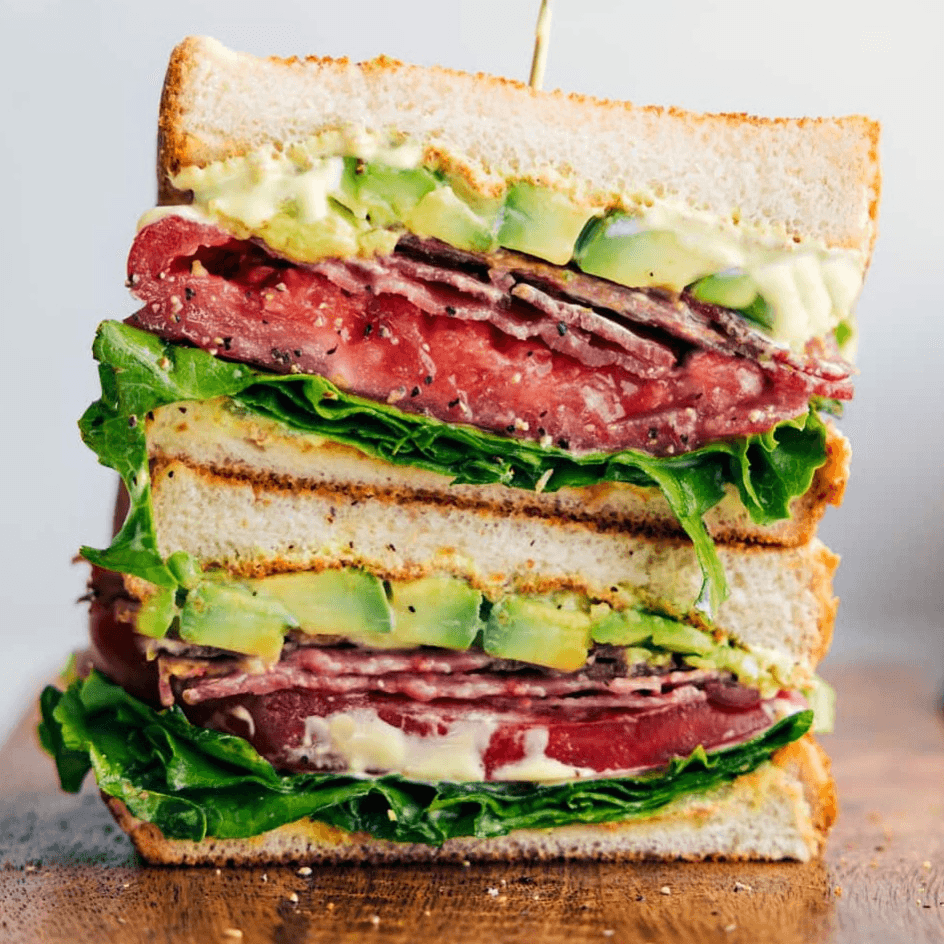 Avocado BLT Sandwich.