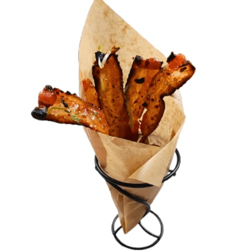 Spiced Candied Bacon.