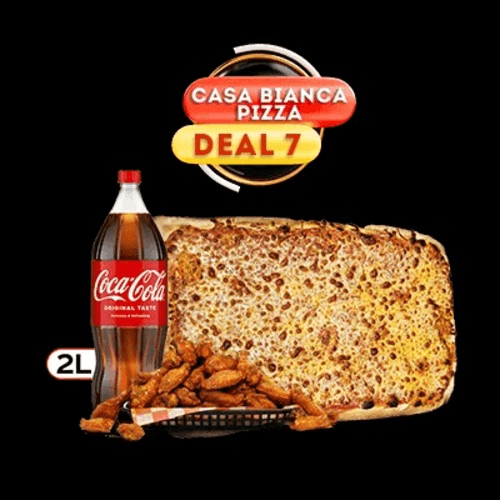 Party Size Cheese Pizza, 20 Wings & 2 Liter Soda.