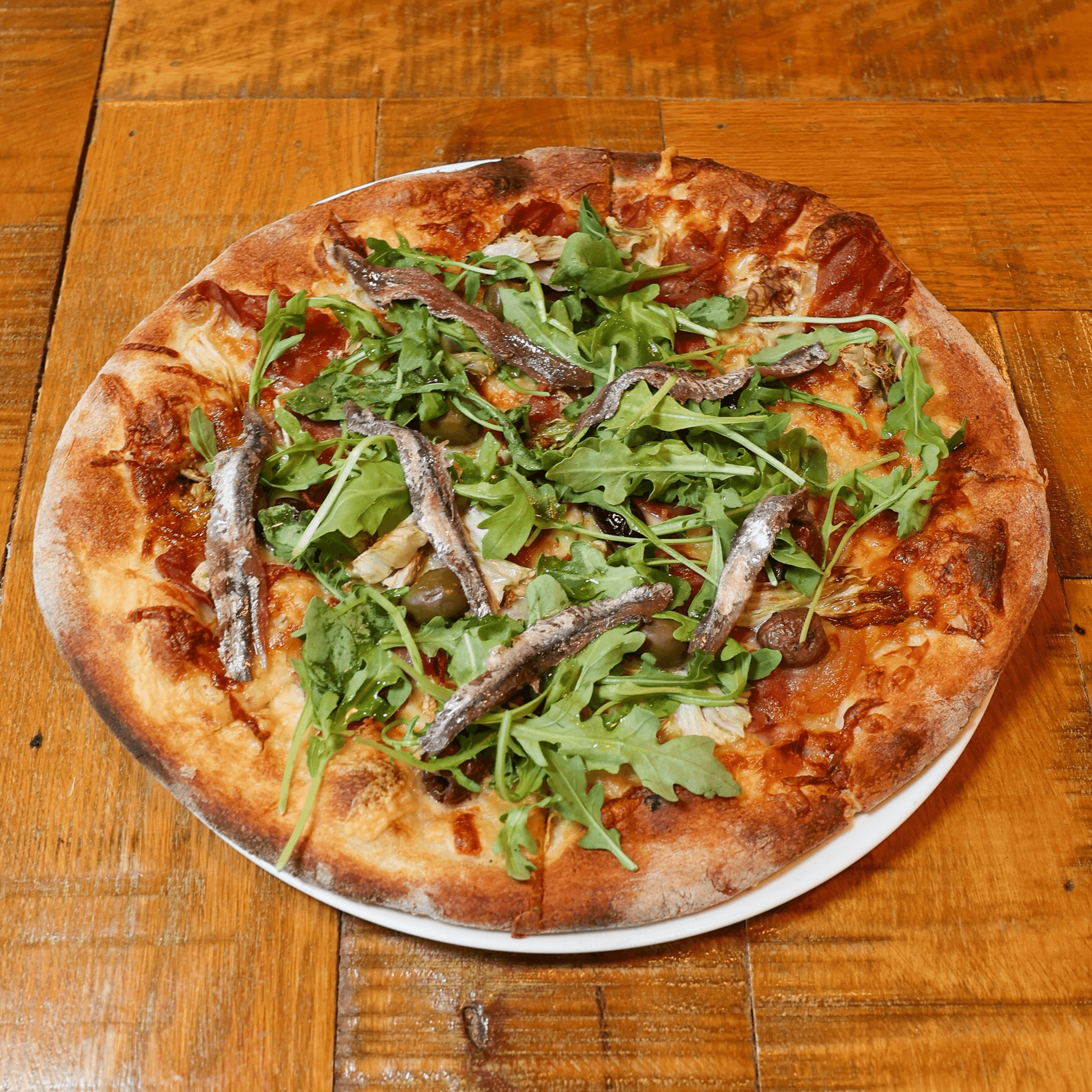 Jon Bon-Chovy Pizza.