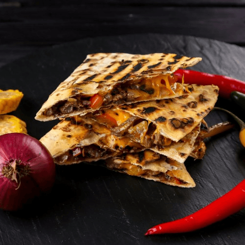 Grilled Chicken or Steak Quesadilla.