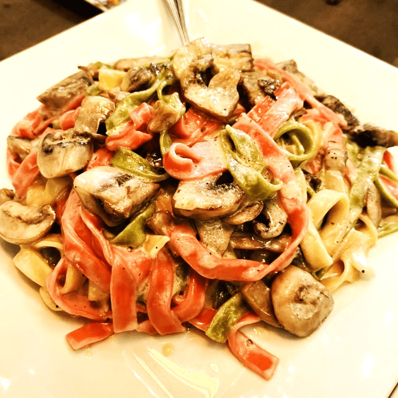 Fettuccine Champignon.