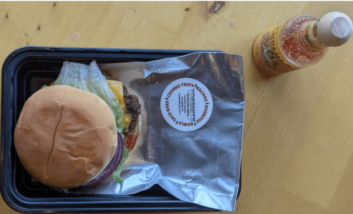 Half-Dome 1/4 Pound Cheeseburger.