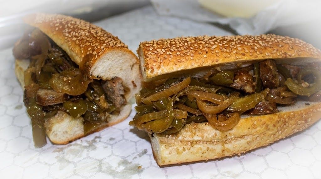 Nicky's Sausage & Peppers Sub (Half).