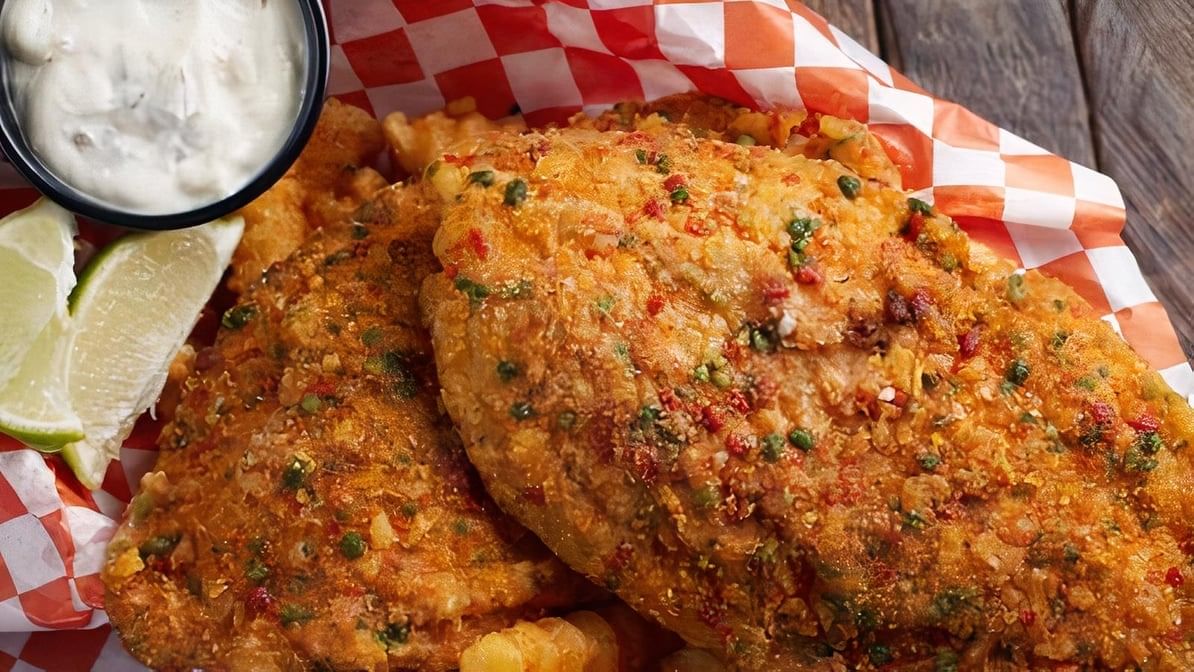 Fried Tilapia And Fries.