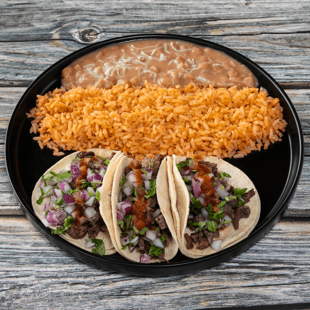 3 Taco Meal - Carne Asada.