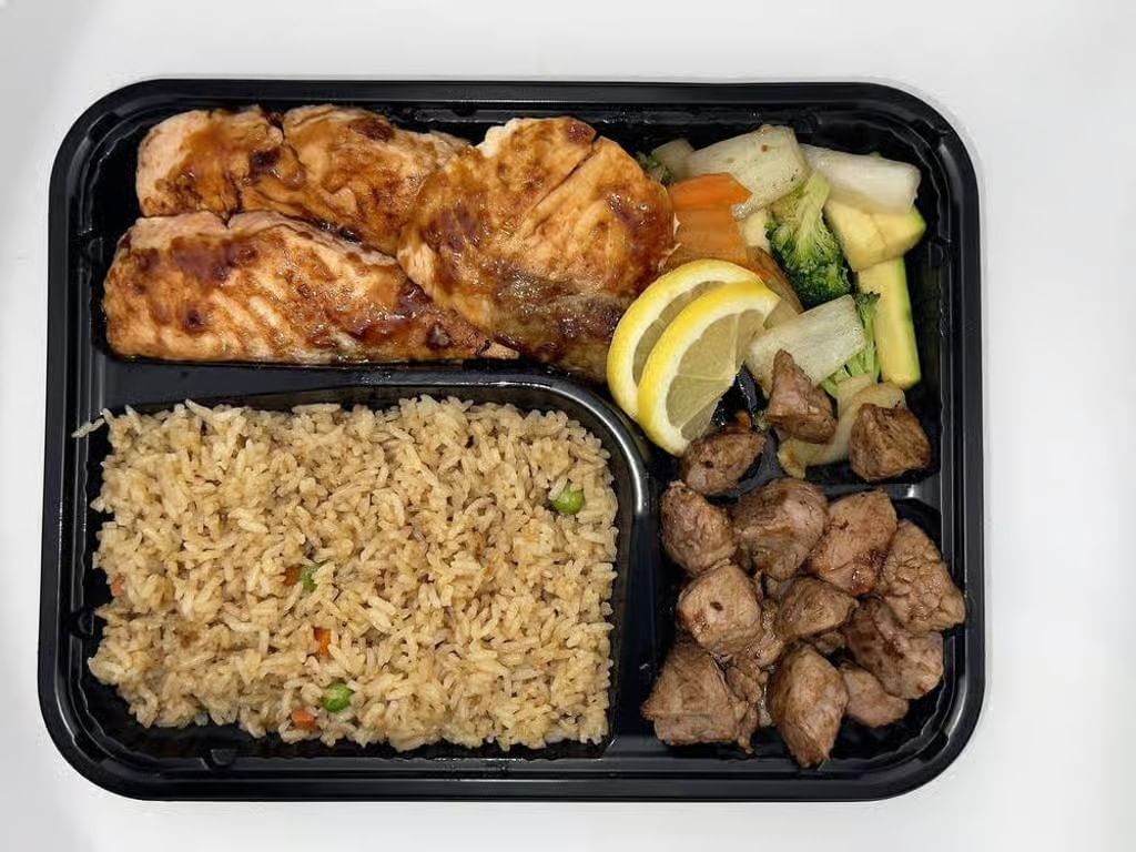 HL10. Steak & Salmon Lunch Special.