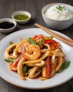 Spicy Seafood Platter.