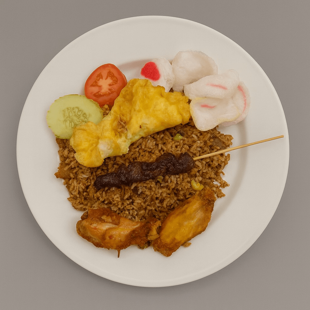 F1. Combination Plate: Nasi Goreng Rendang & Co.