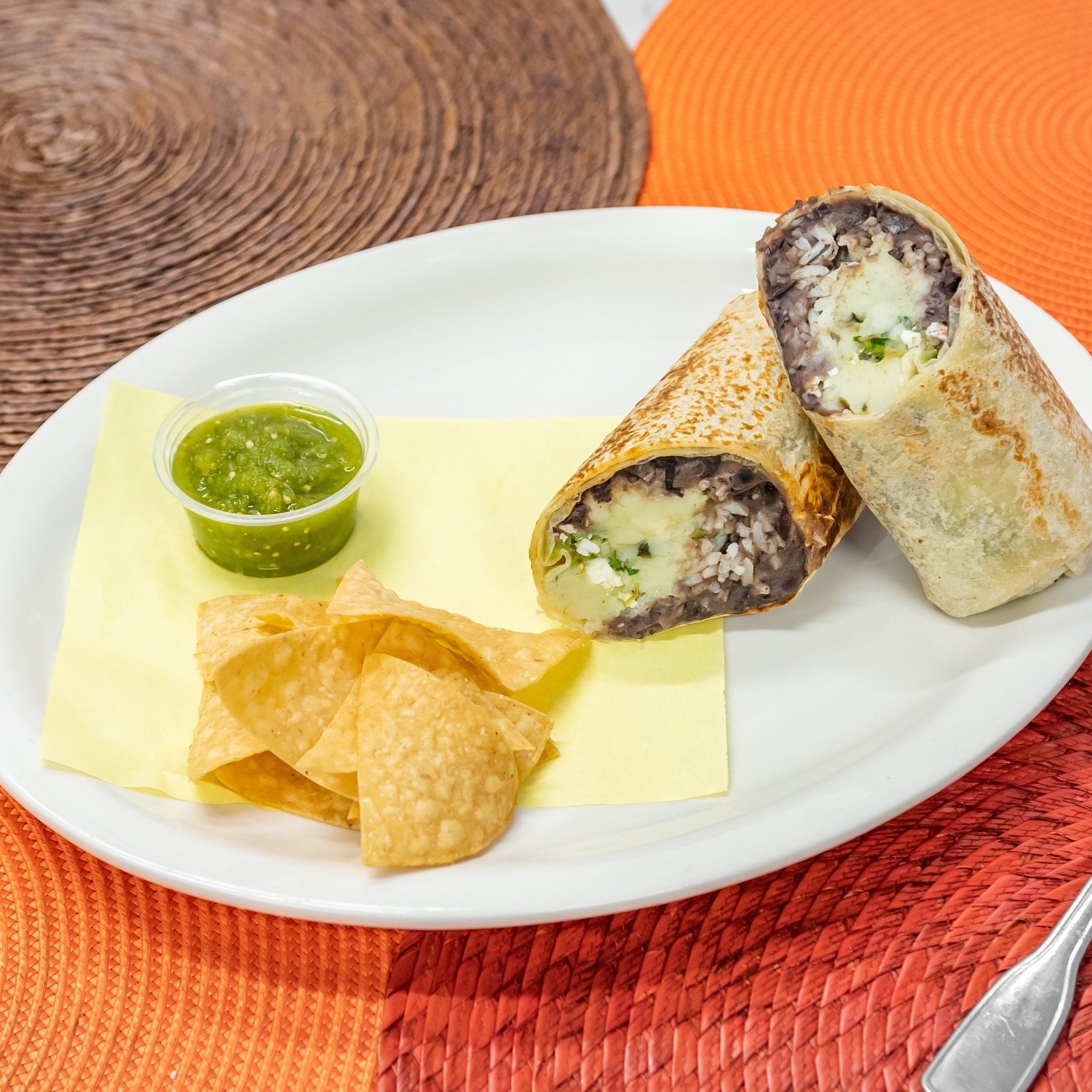 Burrito - Papa Con Rajas.