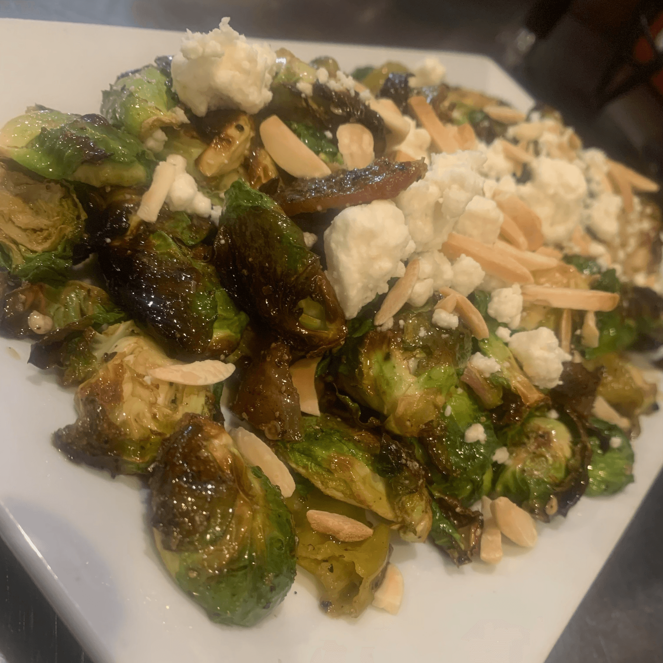 Honey Balsamic Roasted Brussels Sprouts.