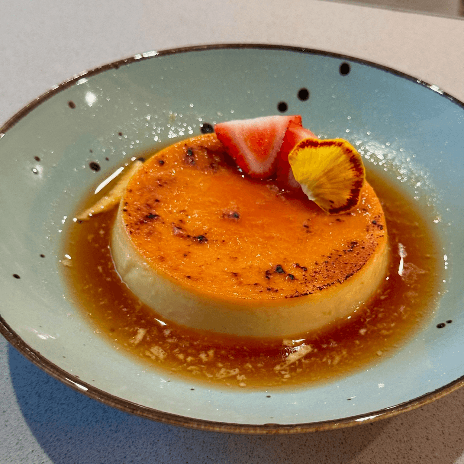 Flan De Maiz.