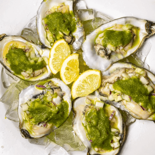FRESH OYSTERS 6.