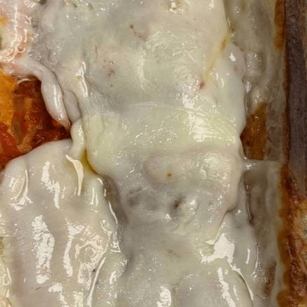 17'' Homemade Chicken Parmigiana Sandwich.