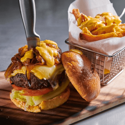 Three Course Lunch Deal - Skinos Signature Burger.