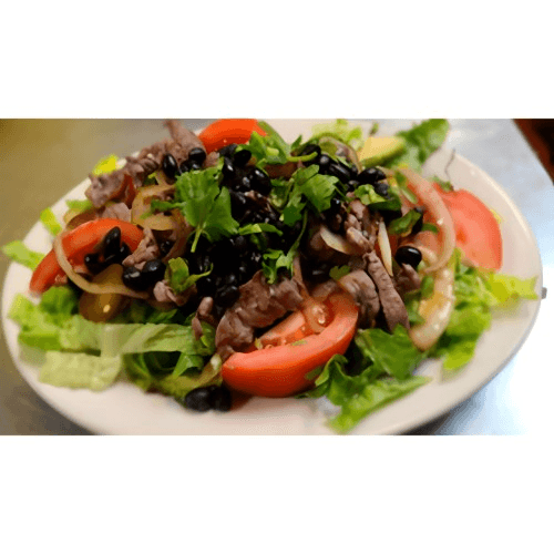 Carne asada salad.