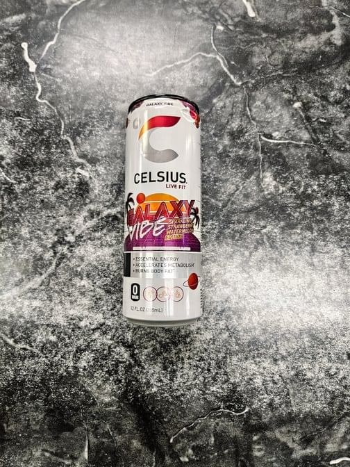 Celsius Galaxy Vibe Sparkling Strawberry Watermelon 12 Oz.