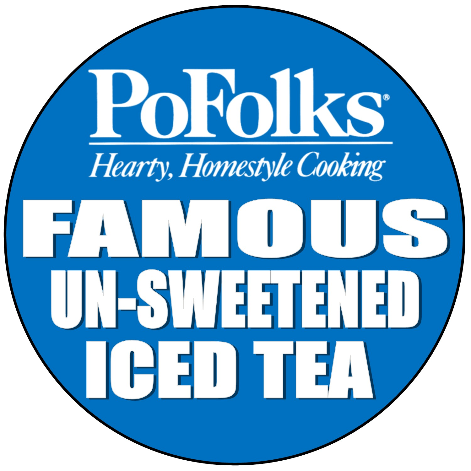 PoFolks Unsweet Tea-32 oz.