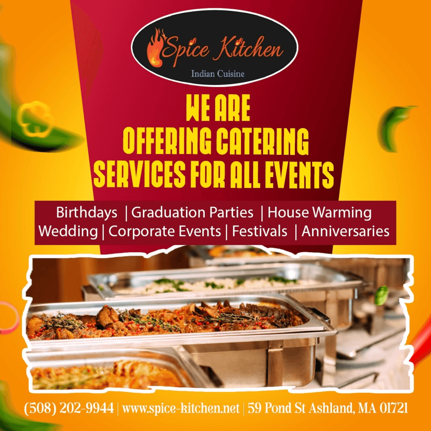 Catering Services in Ashland, Massachusetts