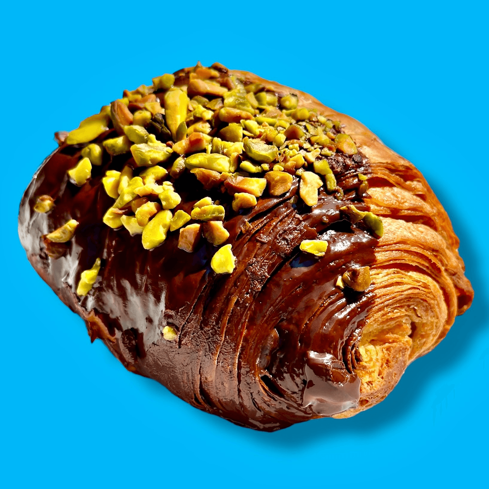 Pistachio Chocolate Croissant.