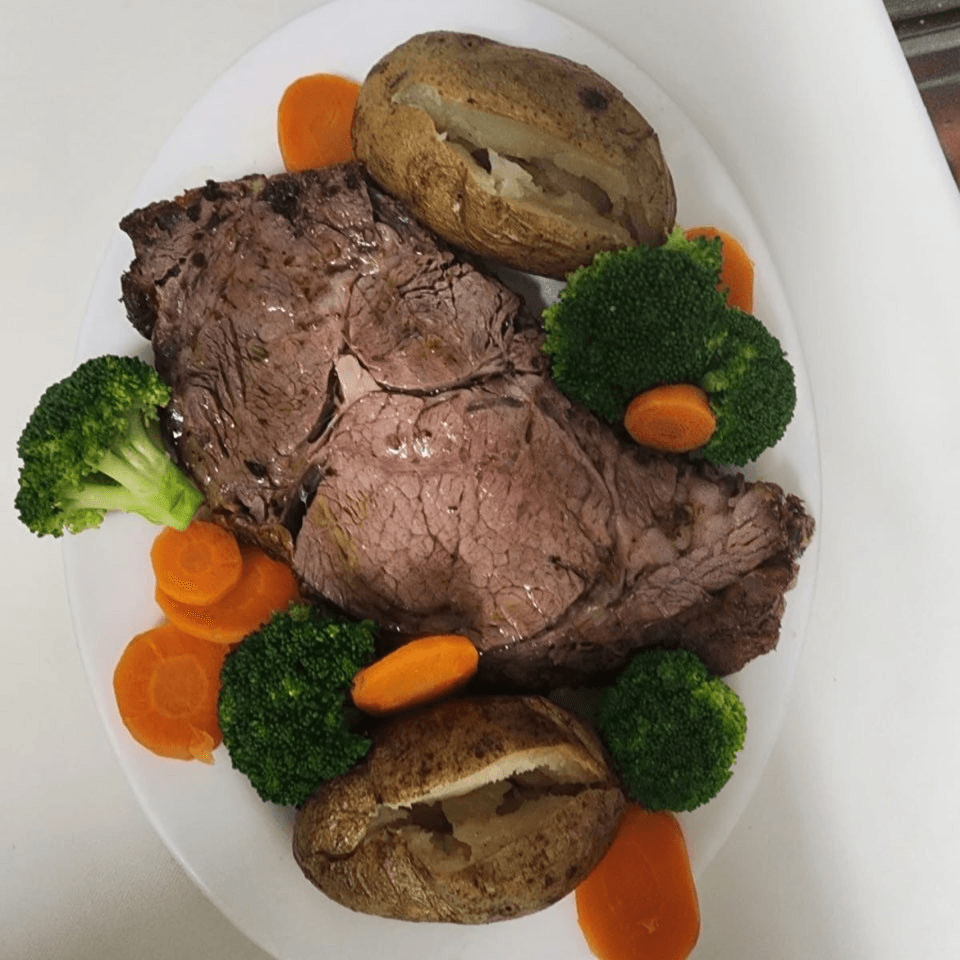 Grilled Rib Eye Steak.