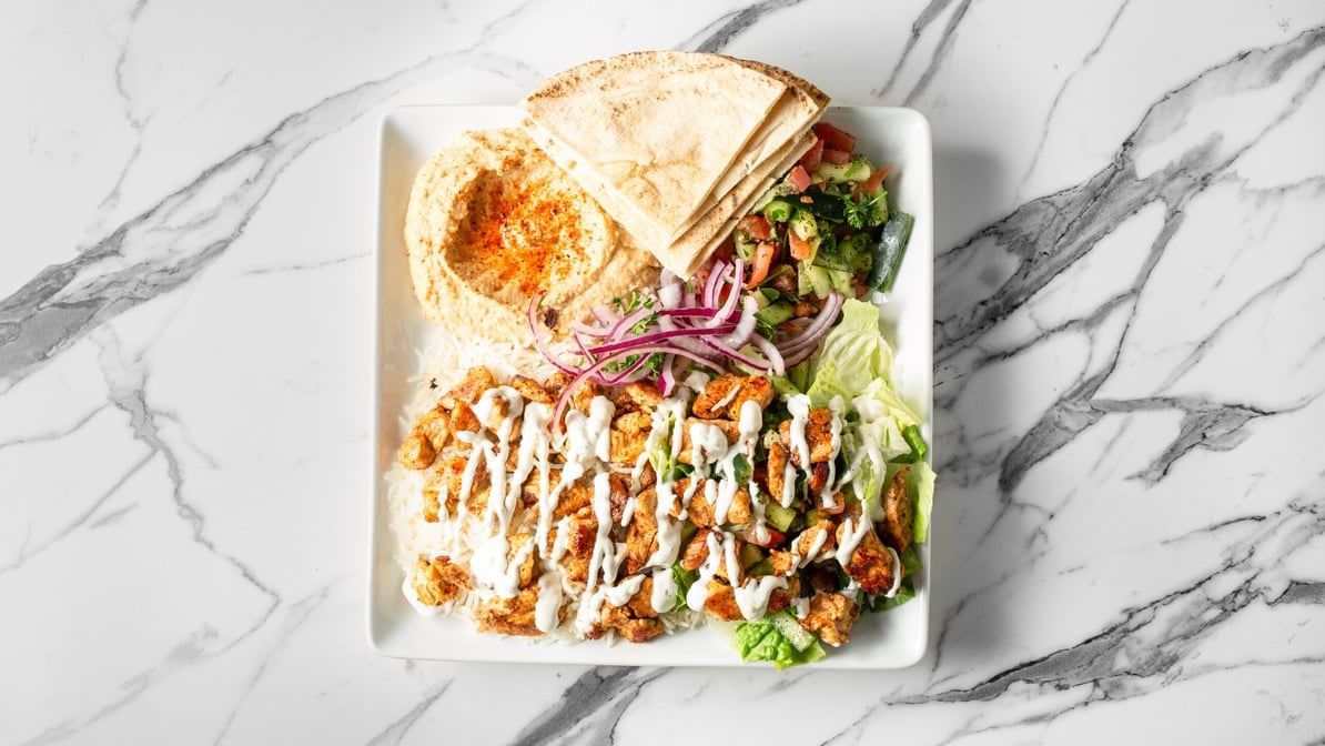 7. Chicken Shawarma Plate.