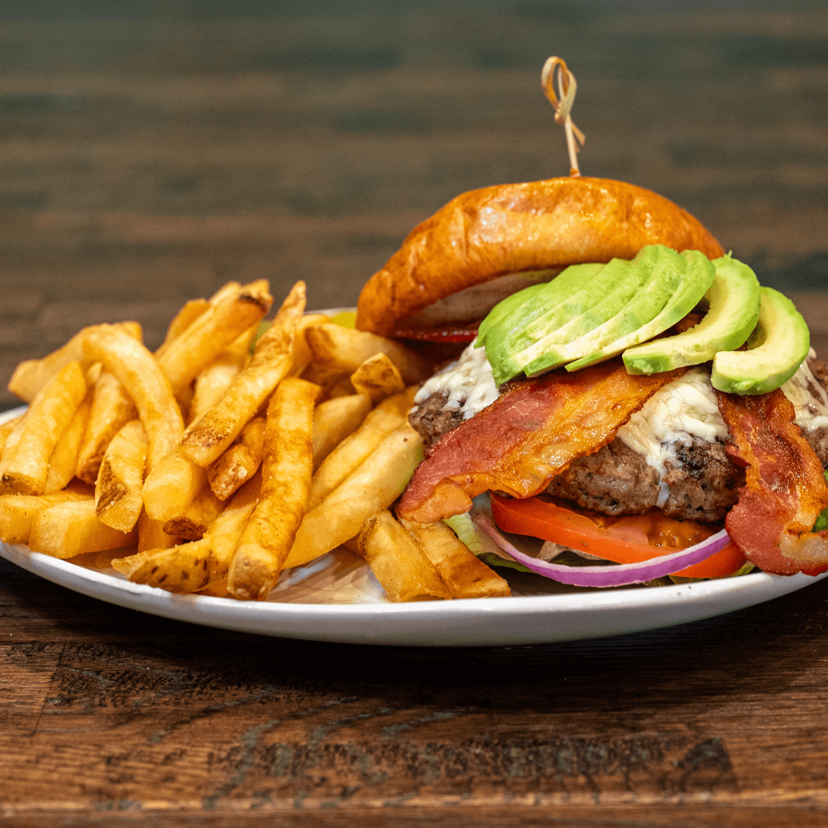 Bacon Avocado Burger.