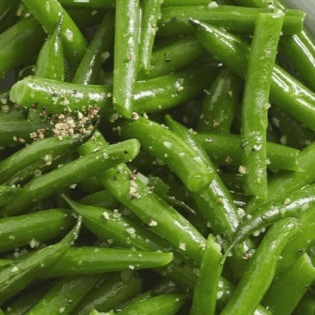 Green Beans with Smoked Bacon & Onions.