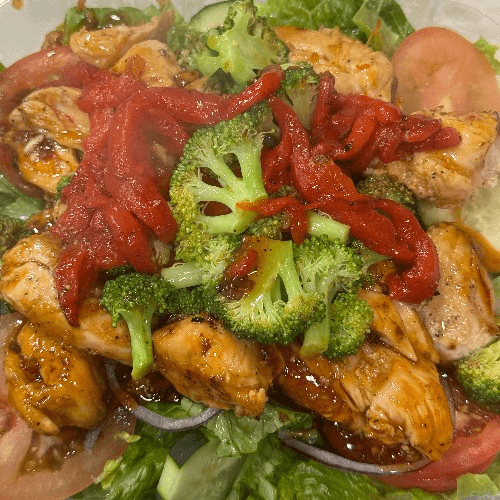 Asian Sweet Chili Chicken Salad