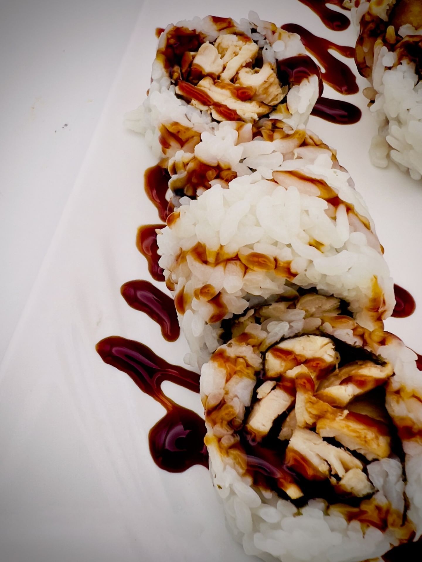 (Off) Chicken teriyaki roll.