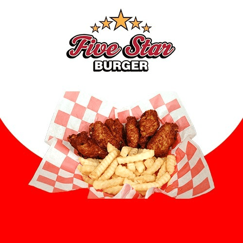 6 pc Wings Basket.