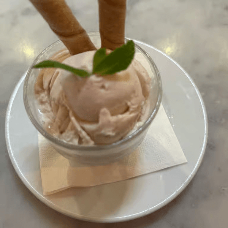 Vanilla bean gelato.