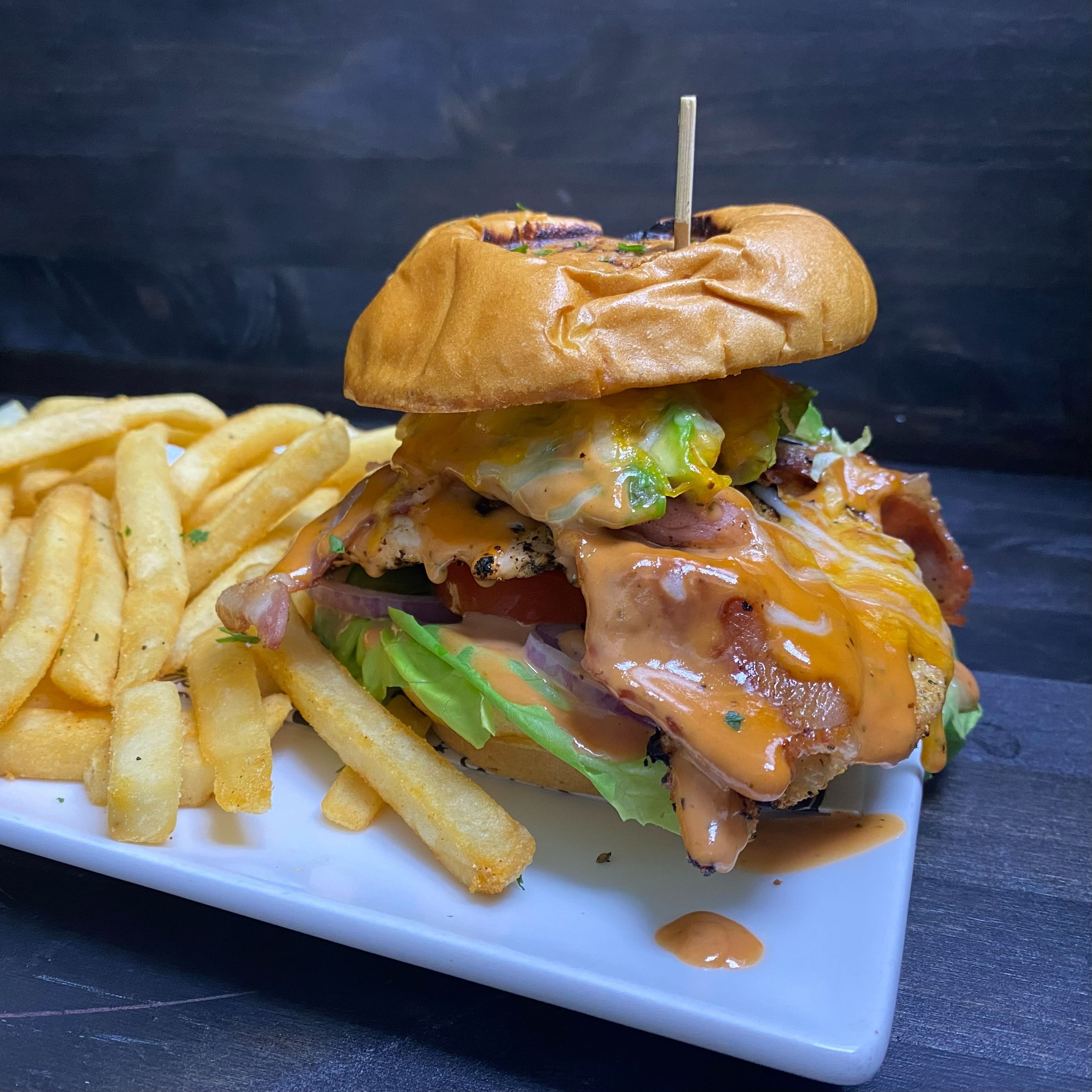 Grilled chicken club.