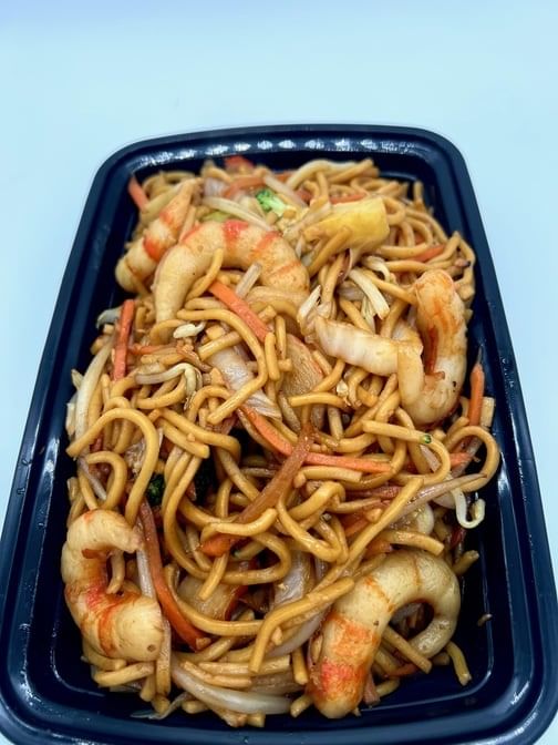Shrimp lo mein.