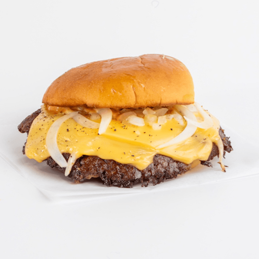 Oaklahoma Onion SMASHED BURGER.