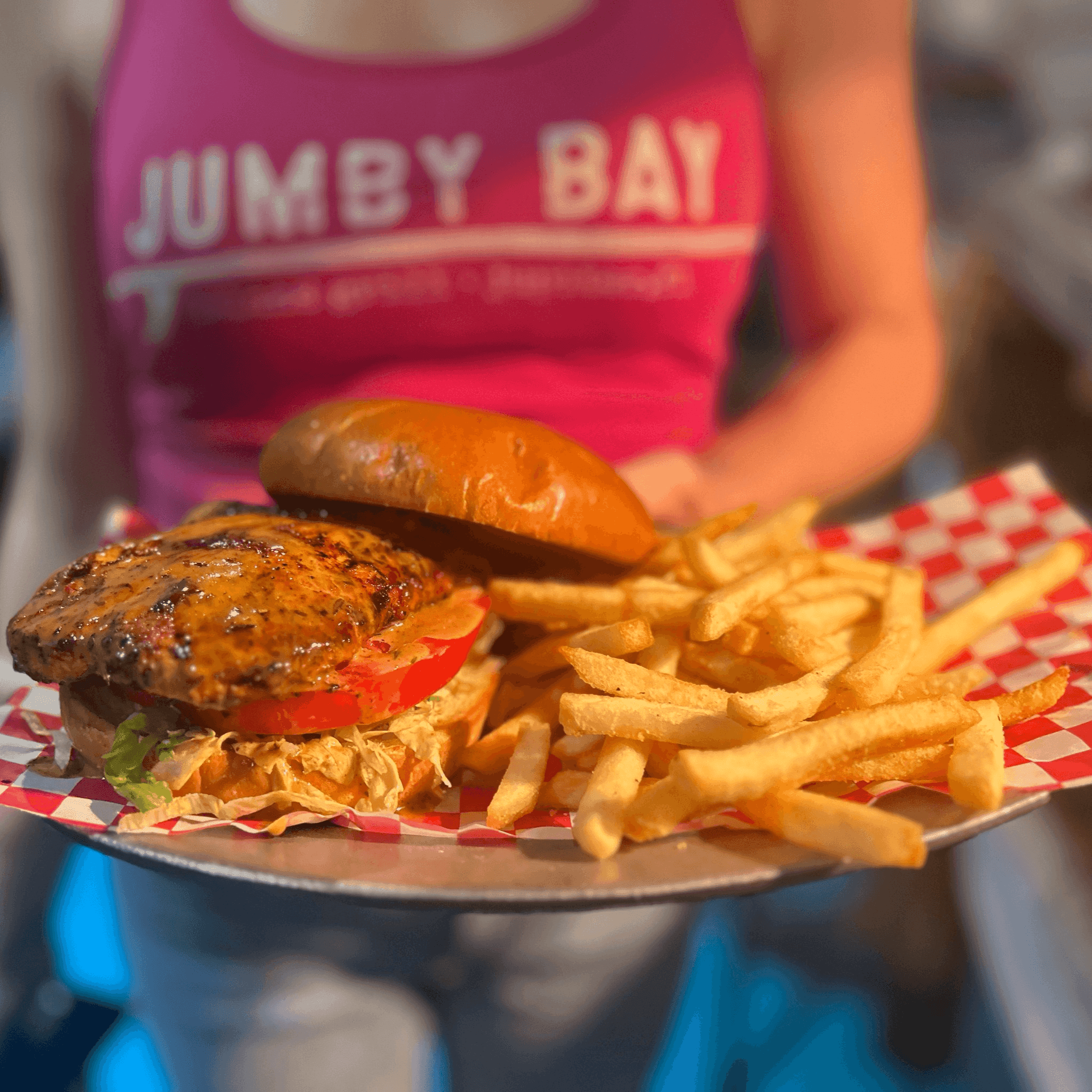 Jerk Chicken Sandwich.