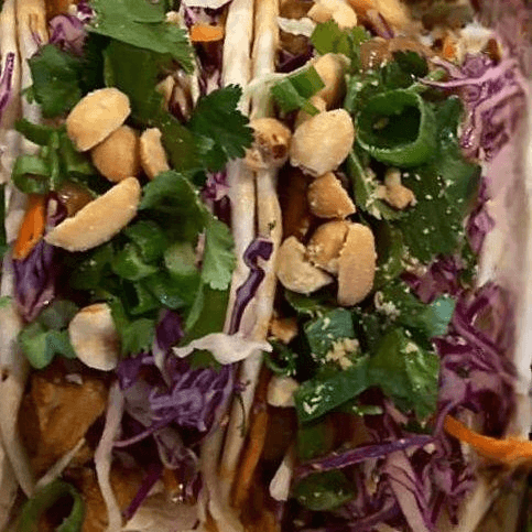 Thai Peanut Chicken TaKo (2 pcs).