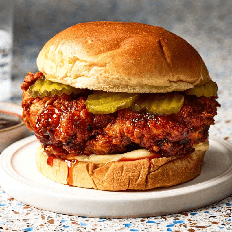 Nashville Spicy Chicken on a Bun.