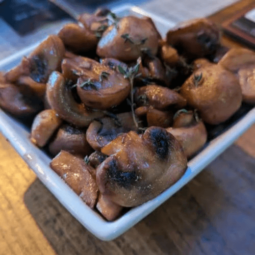 Red Wine Braised Mushrooms.