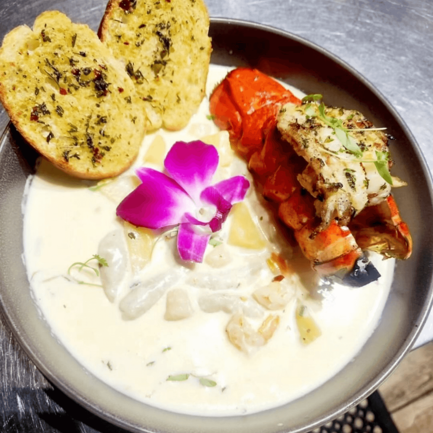 Dive Into Rich Flavors with Our Seafood Bisque!