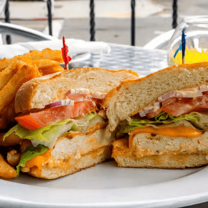 Rocky Chicken Burger.