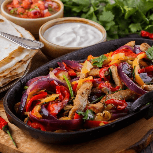Vegetarian Fajitas.