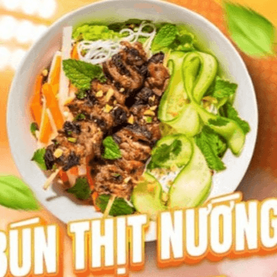 Deluxe Vermicelli Bowl/ Bún Thịt Nướng Nem Nướng Tôm Chiến.