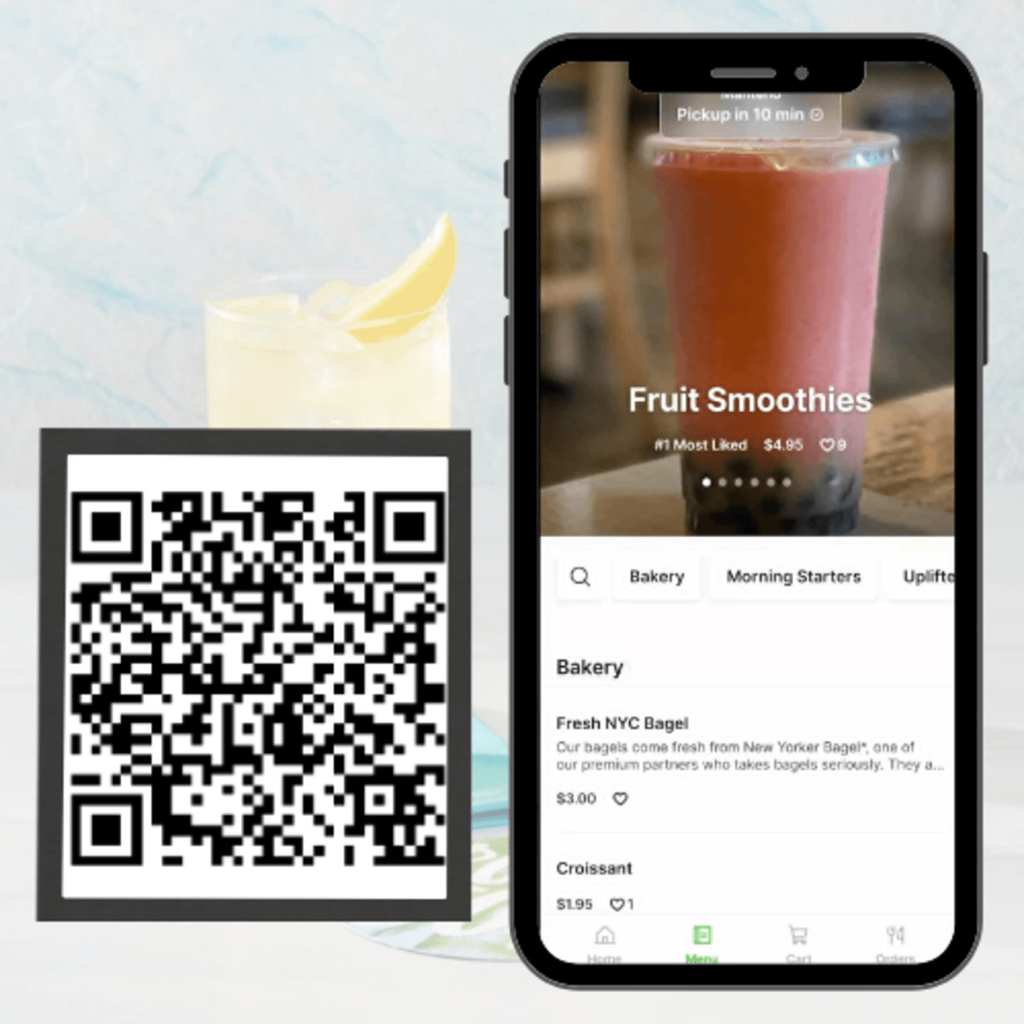 Scan to Download Uplifted Bistro App!