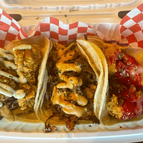 Three tacos
